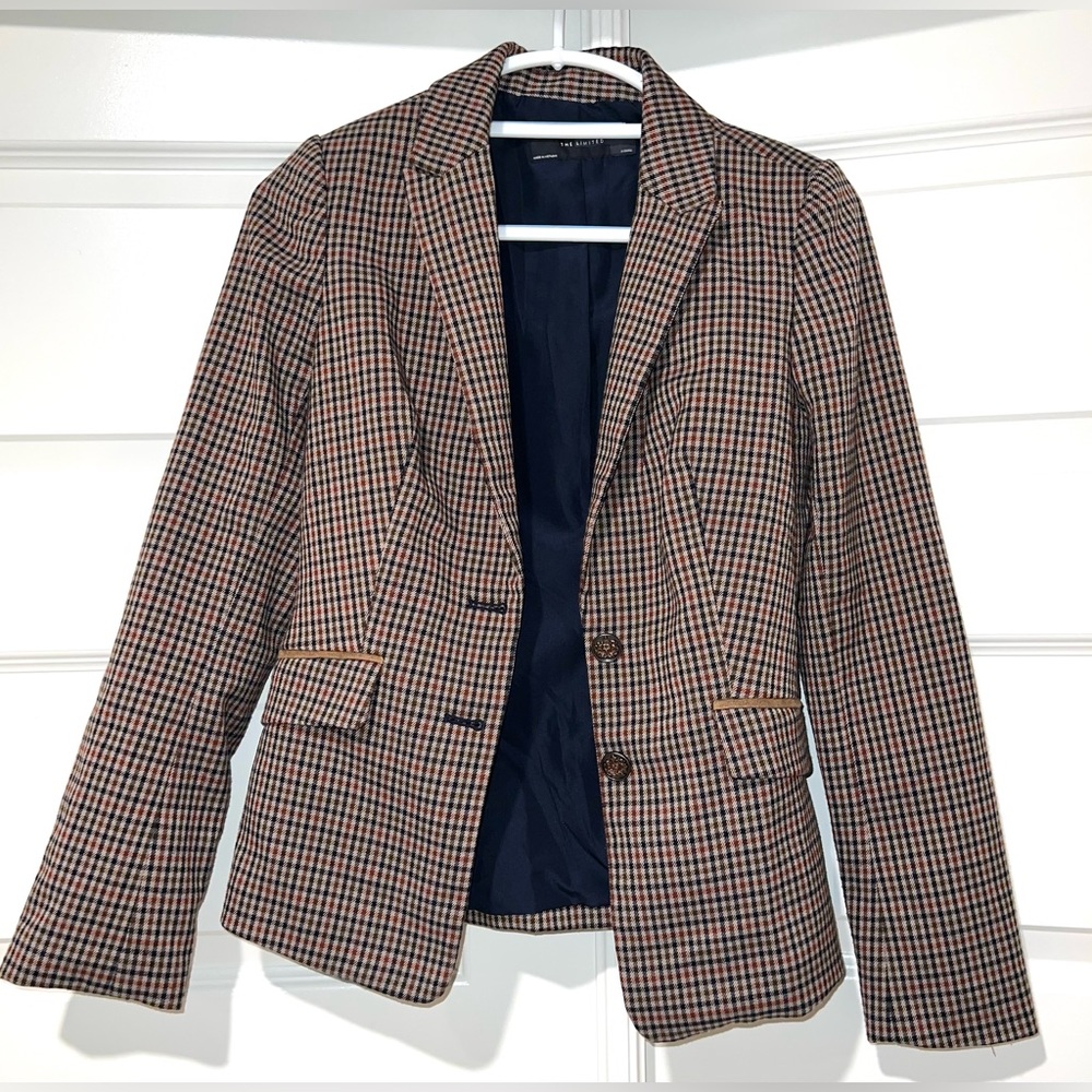The Limited Plaid Blazer, Size XS